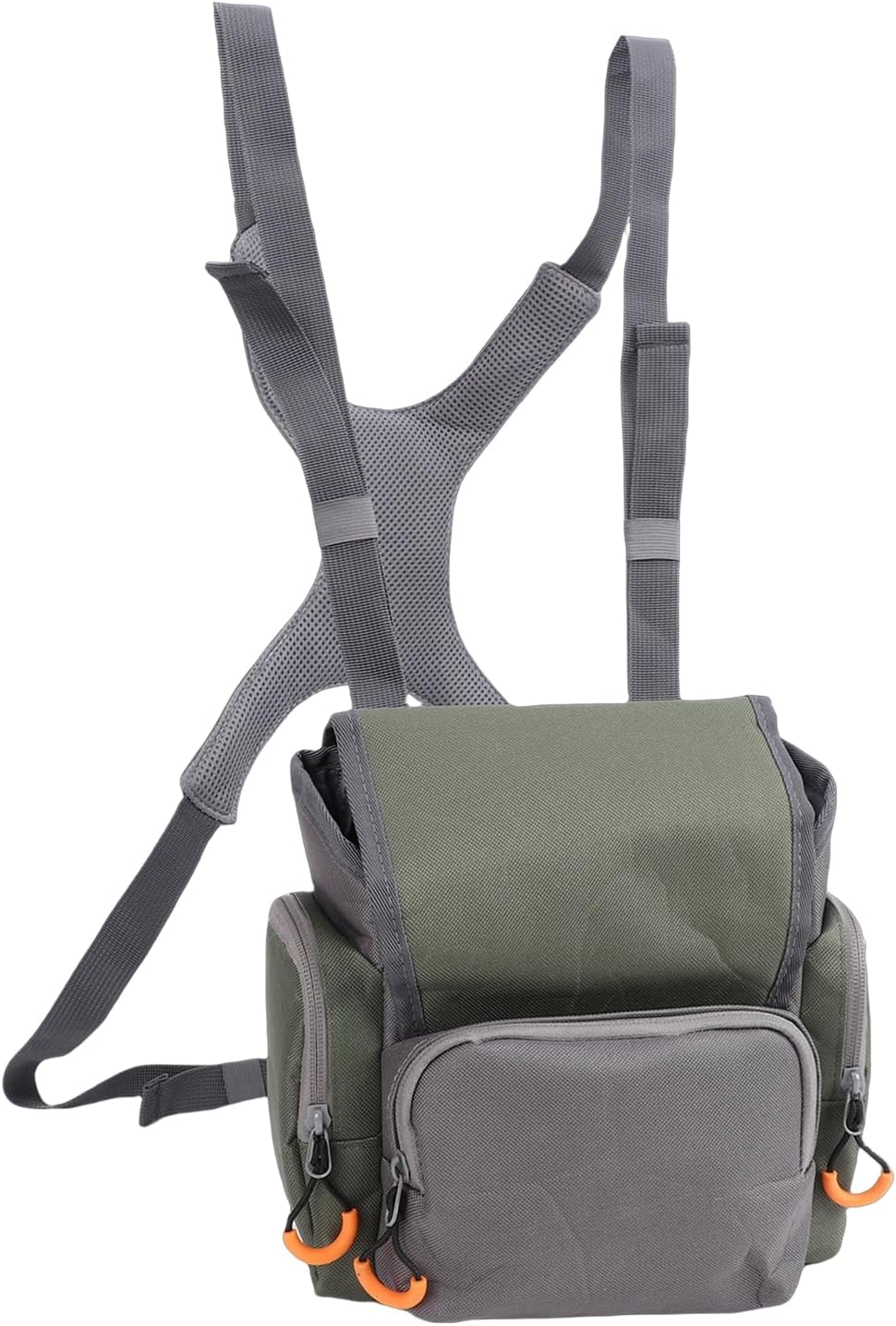Keenso Binocular Harness Chest Pack, Adjustable Pouch with Rain Cover for Outdoor Adventure and Hiking