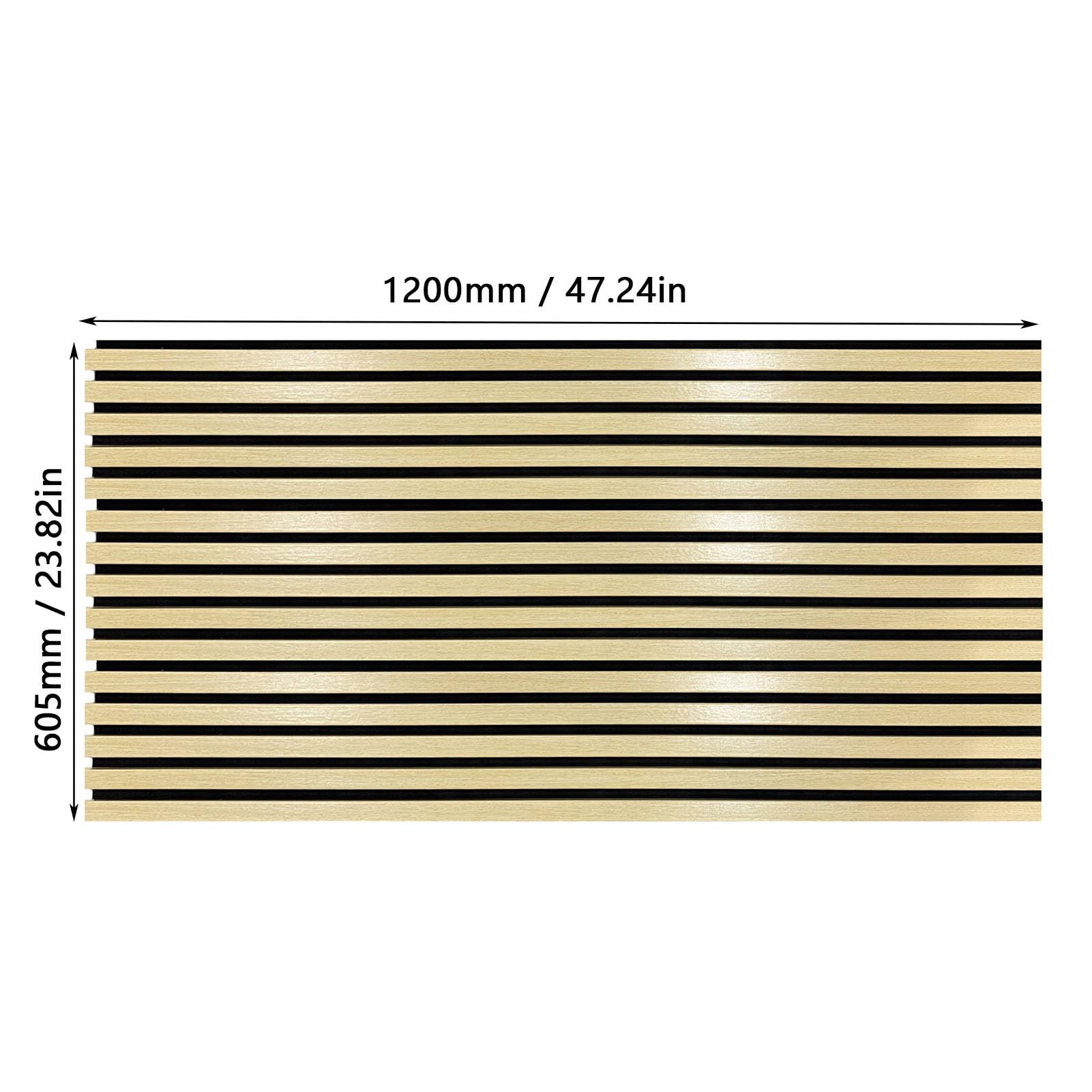 Generic Panele Drewniane Dźwiękoszczelne Elastyczne Panele Akustyczne 3D do Kin Domowych Studia, Nowoczesne Dekoracyjne ścienne do Sal Muzycznych, 4 szt. 47,24 X 23,82 Cala