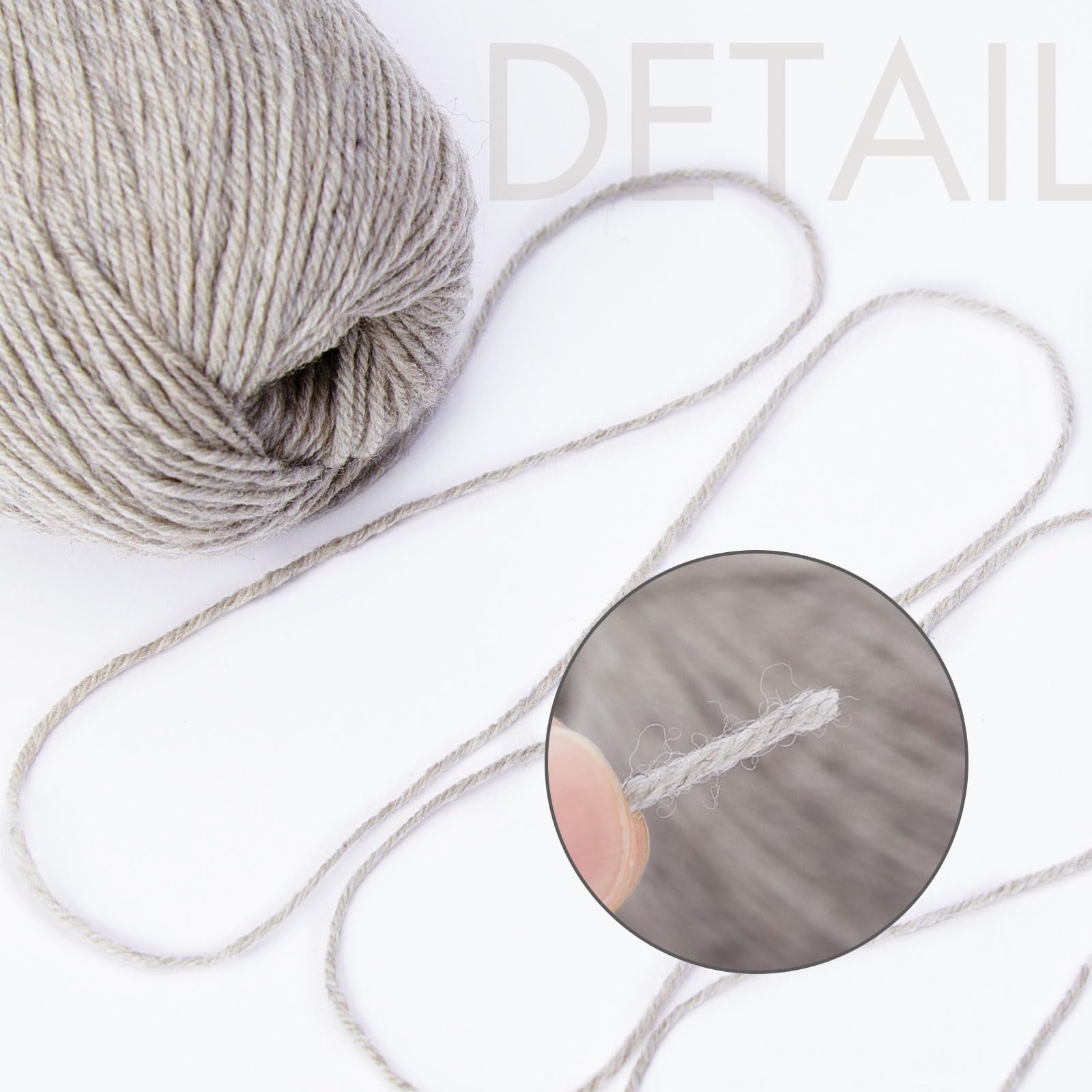 Pretty Jolly 3 Skeins Soft Merino Wool Yarn, Soft & Warm, Finger Weight, Woolen Yarn for Crochet & Knitting - Image 3