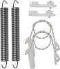 BlueStars 8194001 & 8270020 Dishwasher Door Balance Link Kit & Door Spring - Compatible with Kenmore Whirlpool KitchenAid Dishwashers - Replaces 1059756 8194001VP 8270018 AP3775412 PS972325