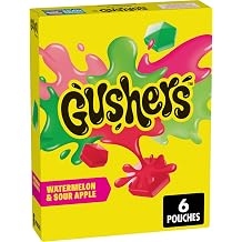Watermelon Sour Apple Fruit Flavored Snacks 6 CT