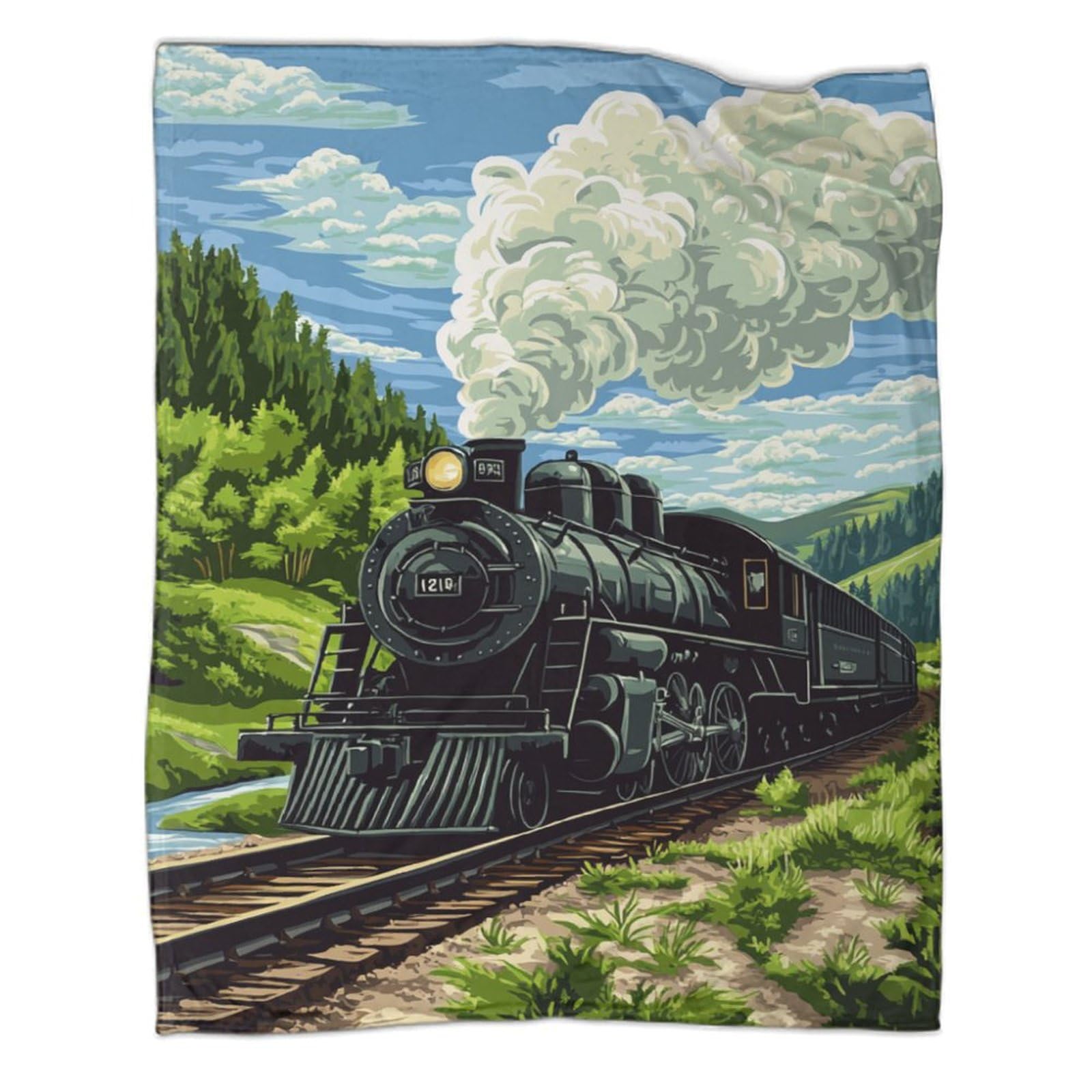 Couverture train à vapeur chaude pour adulte contre le froid
