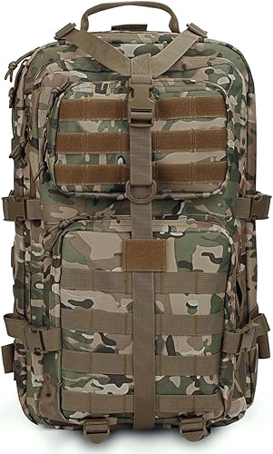 Miniatura 2 de REEBOW GEAR Mochila táctica militar grande del ejército 3 días paquete de asalto Molle Bag Mochilas, Camouflaje, Táctica