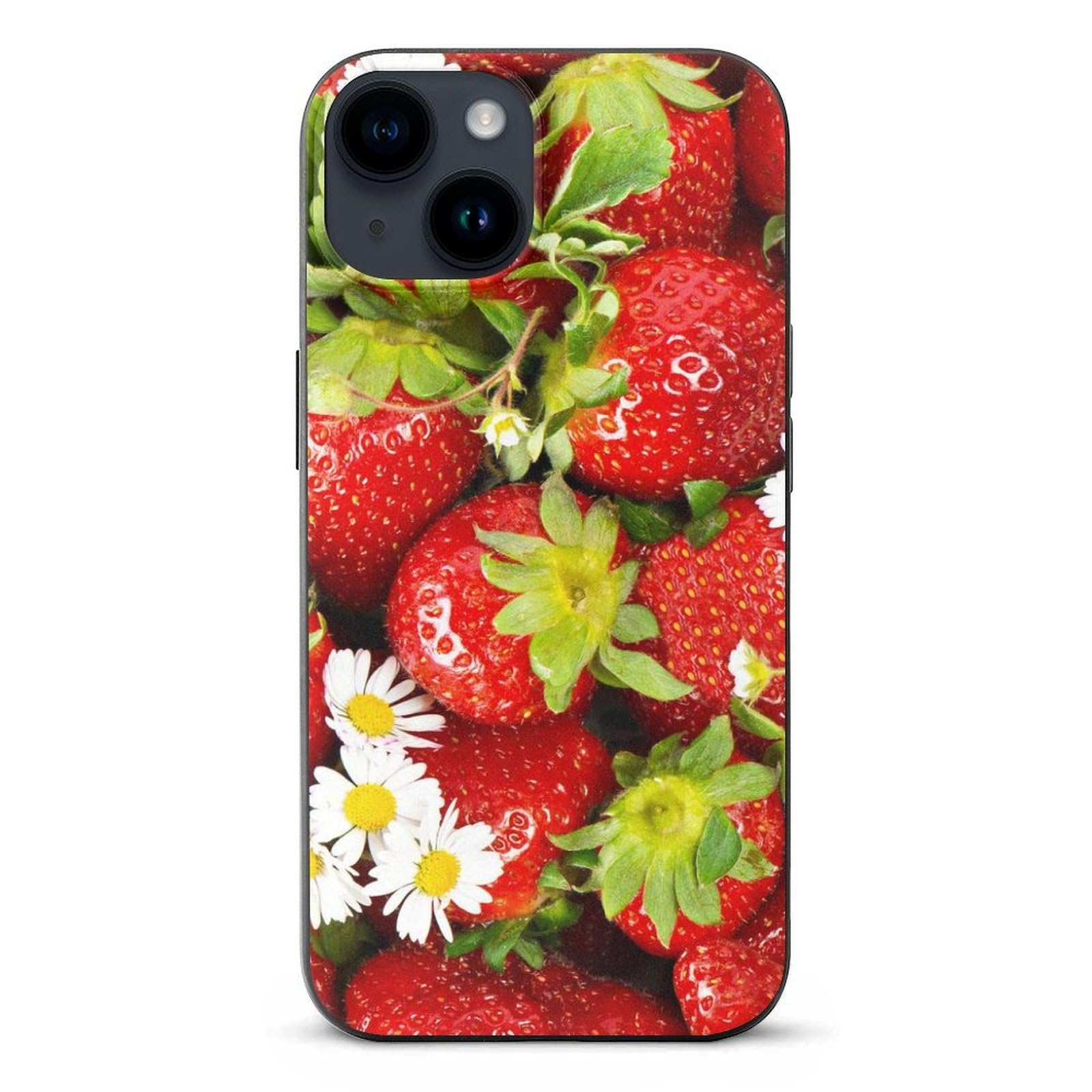 Amazon.co.jp: iPhone 16 ケース イチゴ柄 いちご 苺 iPhone 16 用