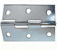 Vista 8 de Bisagra de puerta de acero inoxidable para muebles para el hogar, 10 unidades, 2.15 x 1.3 pulgadas