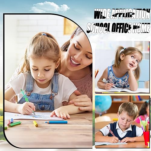 Miniatura 6 de KJMYYXGS Juego de 12 bolígrafos de cuentas a granel, kit de bolígrafos de cuentas de vaca con cuentas de silicona, bolígrafos de plástico surtidos