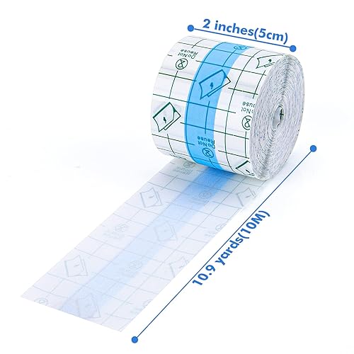 Miniatura 2 de Vendaje impermeable para cuidado posterior de tatuajes (rollo de 2 pulgadas x 10.9 yardas) para la segunda piel para curación de heridas