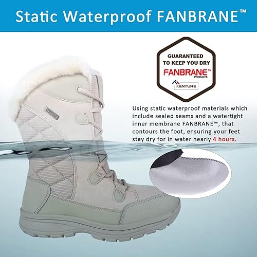 Miniatura 4 de Botas de nieve impermeables para mujer