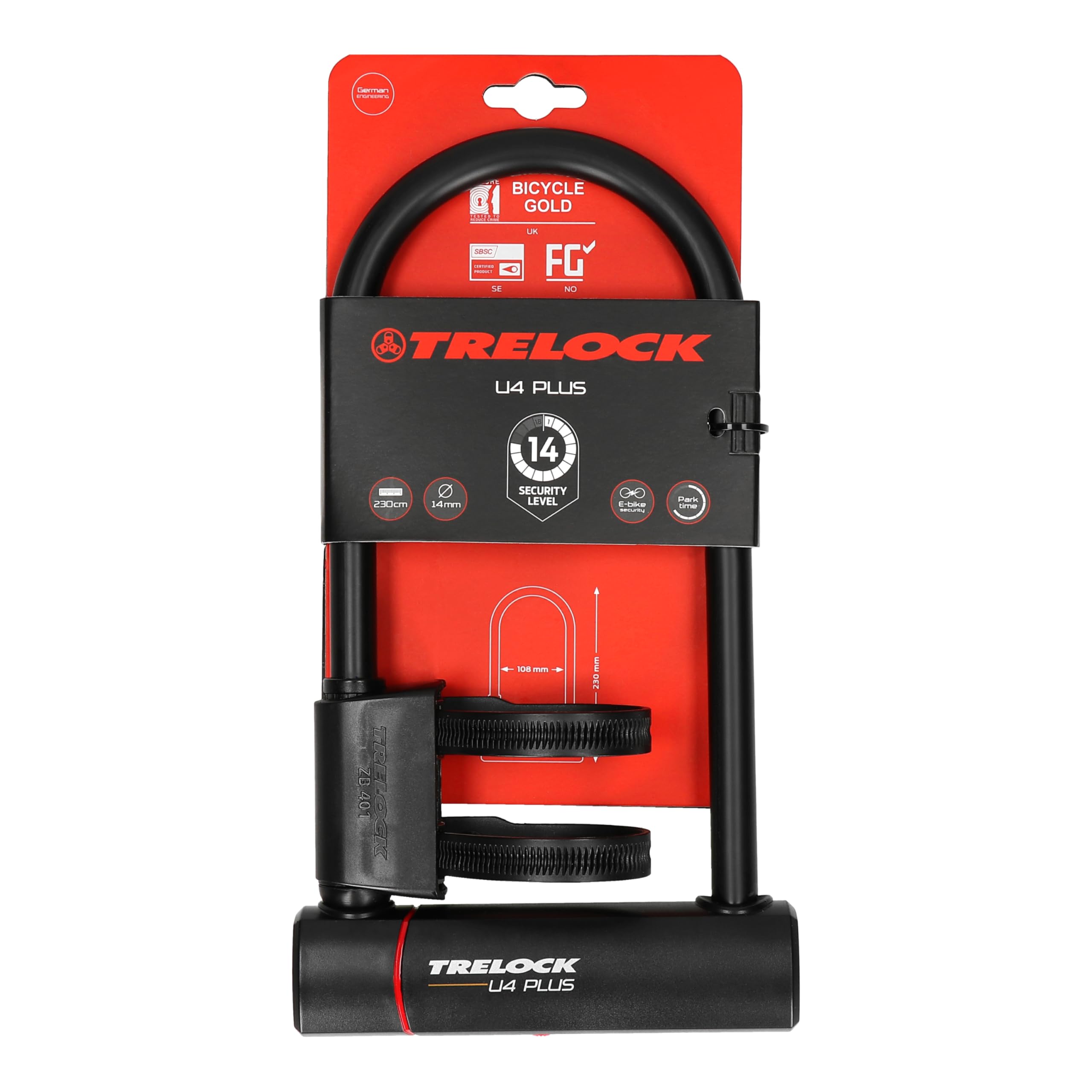 Trelock Candado unisex para adultos 2232025920, color negro, talla única