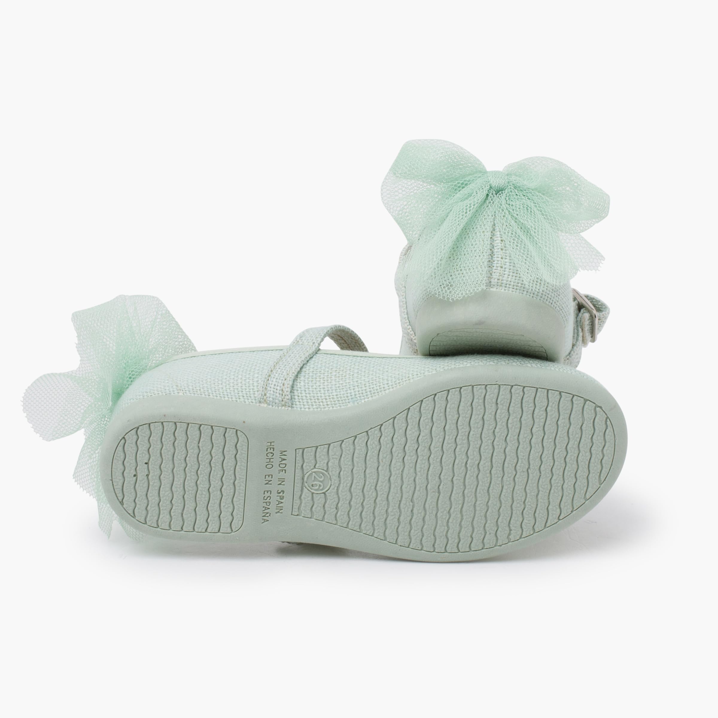 Pisamonas Ballerine Cerimonia Fiocco Posteriore in Tulle