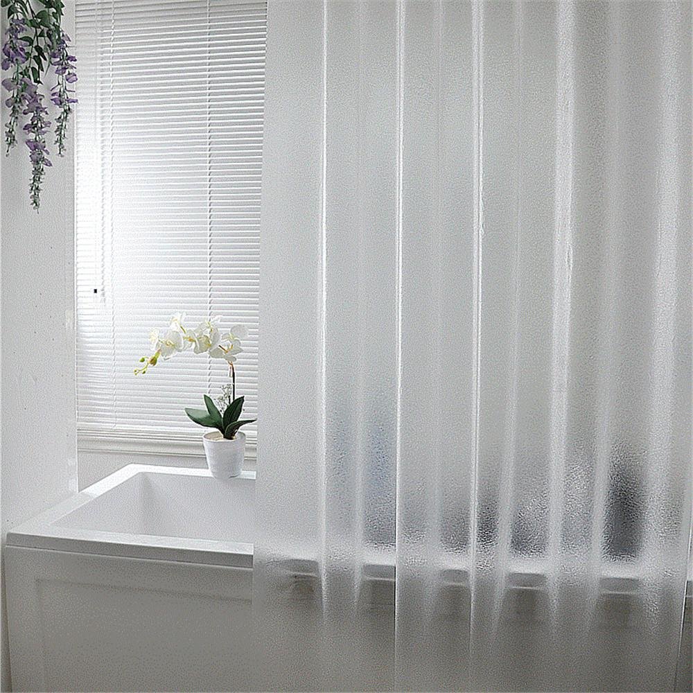 Shower Curtains Curtain 3D Eva Waterproof Scrub Mildew-Proof Translucent Thickened Bathroom Cut s Send Hook (70.86 * 78.74 Inches) , 240 Width 180 High