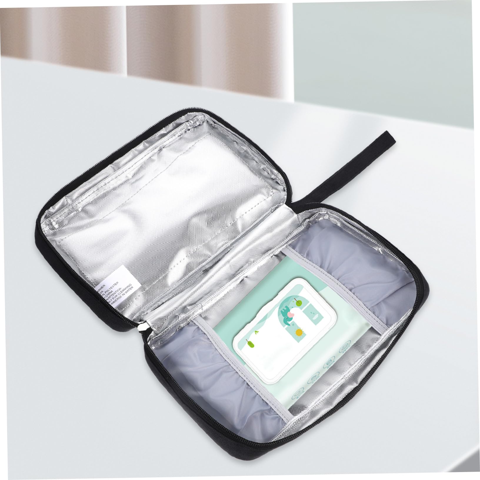 SOLUSTRE Tragbarer Feuchttuchwärmer mit USB Ladefunktion Feuchttücherwärmer aus Kunststoff Konstante Temperatur für Zuhause und Outdoor Nutzung