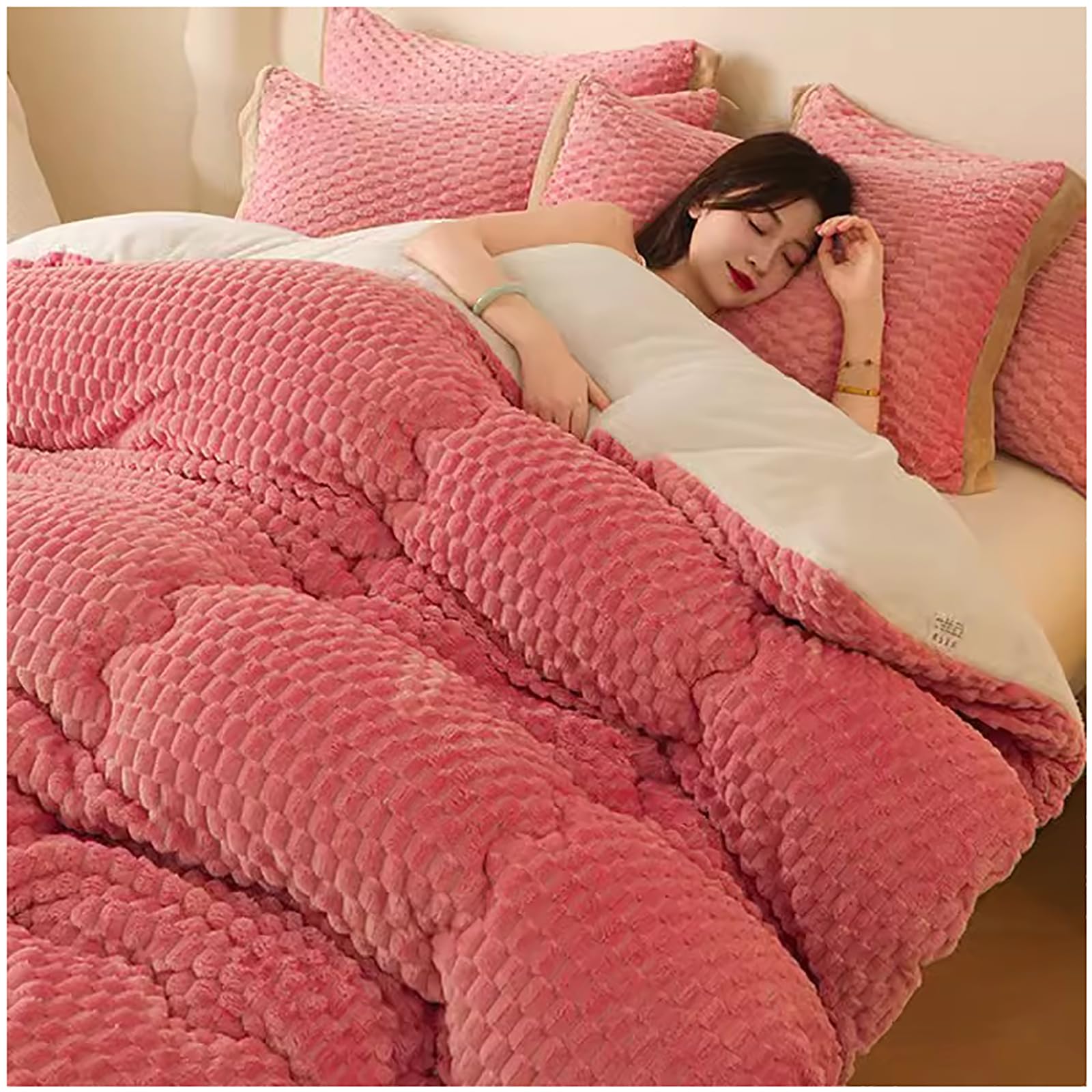 Manta invierno para combatir el frio en cama de 150 con microfibra gruesa reversible