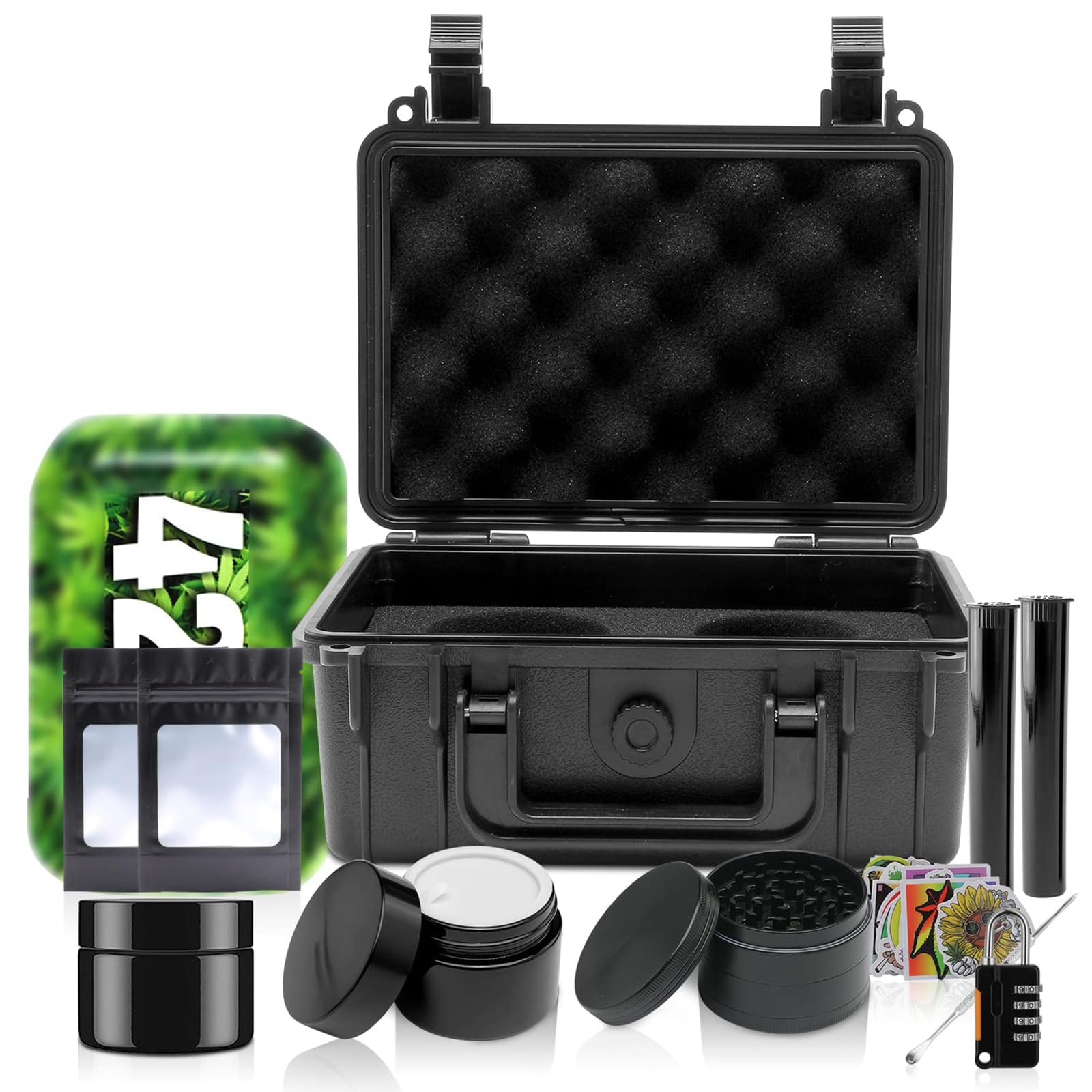 Produktbild von Aufbewahrungsbox Abschlieu00dfbar Multifunktionsbox L Wasserdicht Outdoor Schwarz