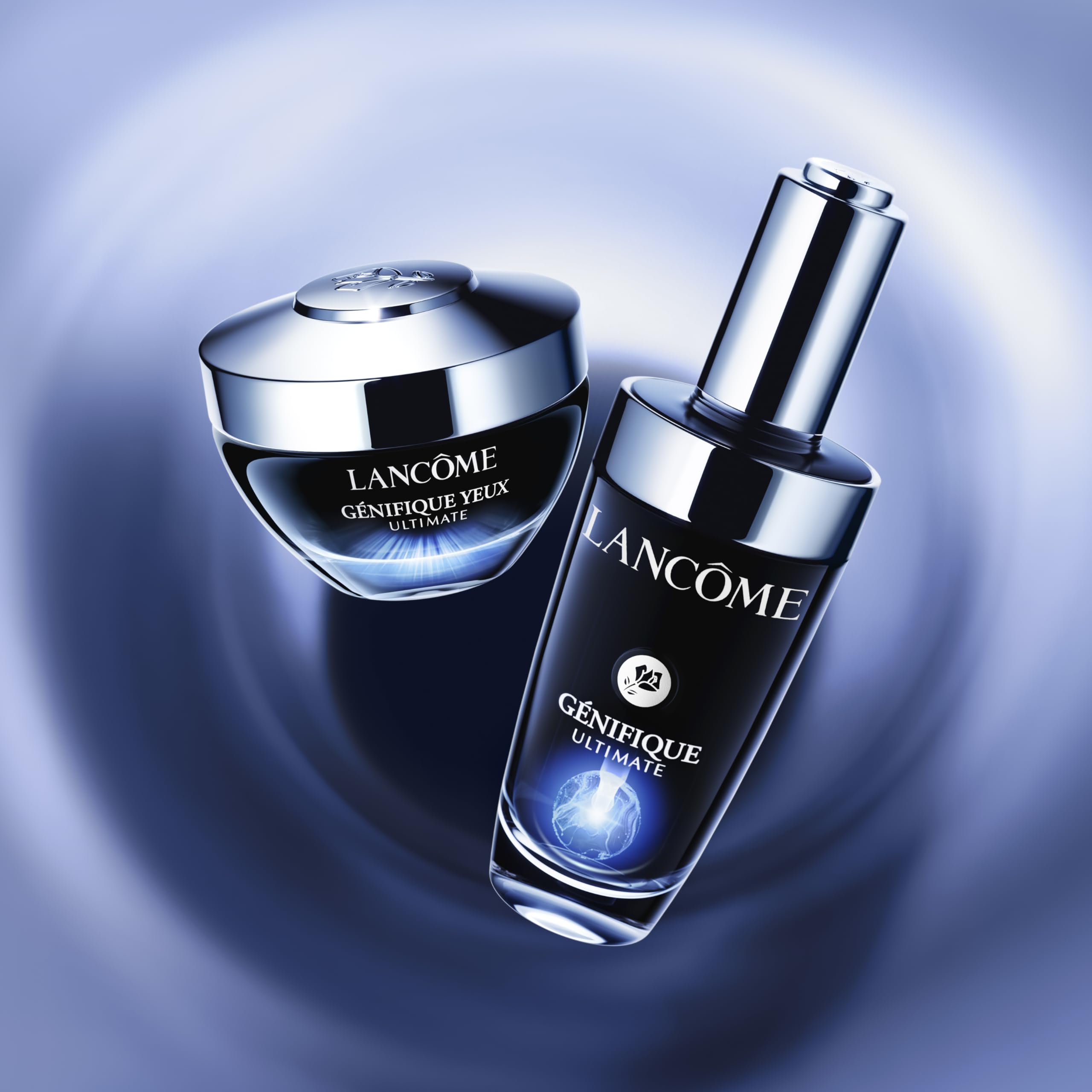 Lancôme - Génifique Ultimate Eye Cream – Tratamiento Contorno de Ojos Antiedad, Ojeras y Líneas de Expresión – Crema Reparadora – Fórmula Patentada, Beta-Glucanos-CM, Enoxolona - 20ml