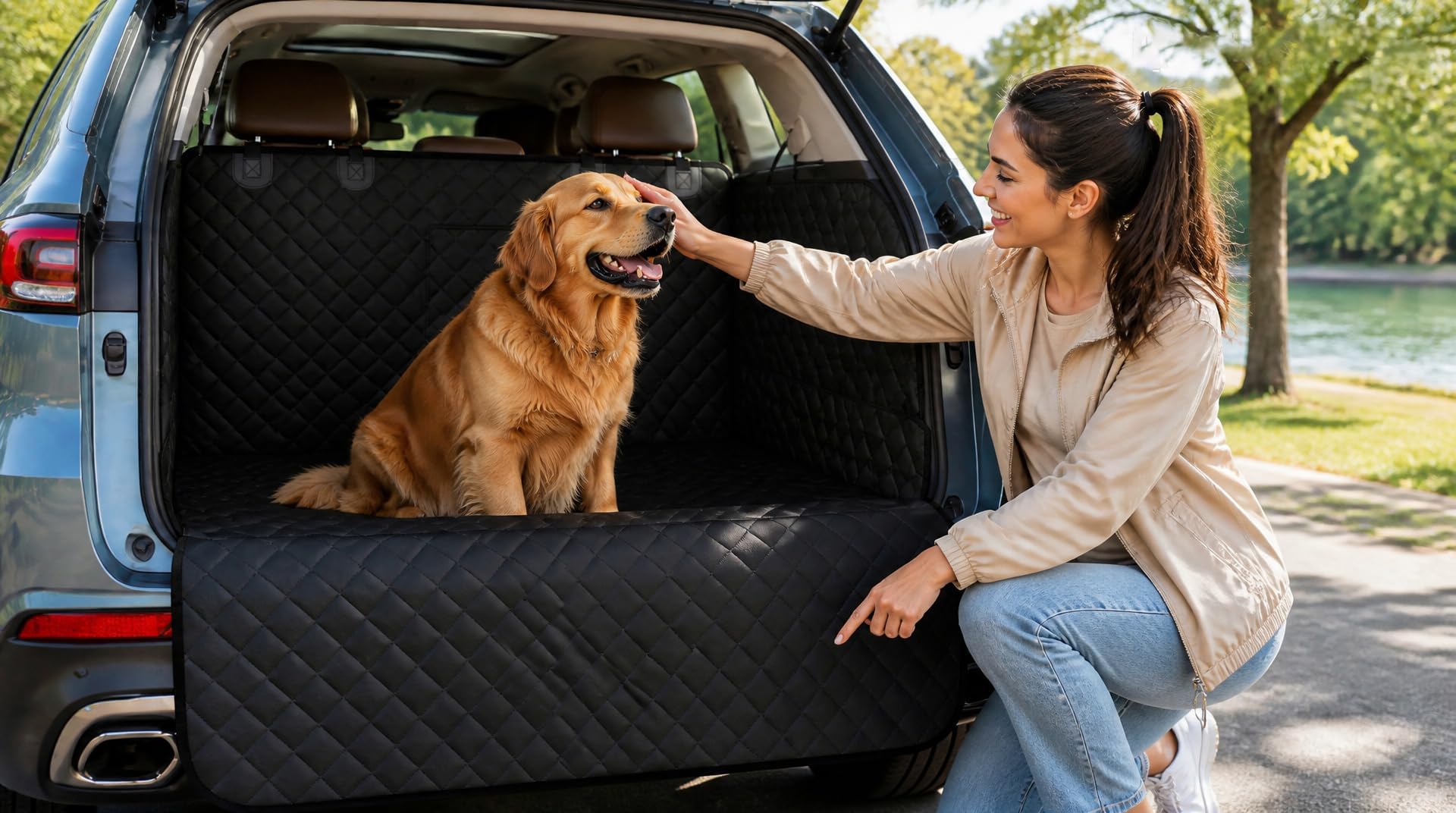 Tappeto Bagagliaio Cane per Honda HRV HR-V 2026 2025 2024, Protezione Premium Vasca Cani Anti Sporco Copertura Telo Auto Tappetino Carico