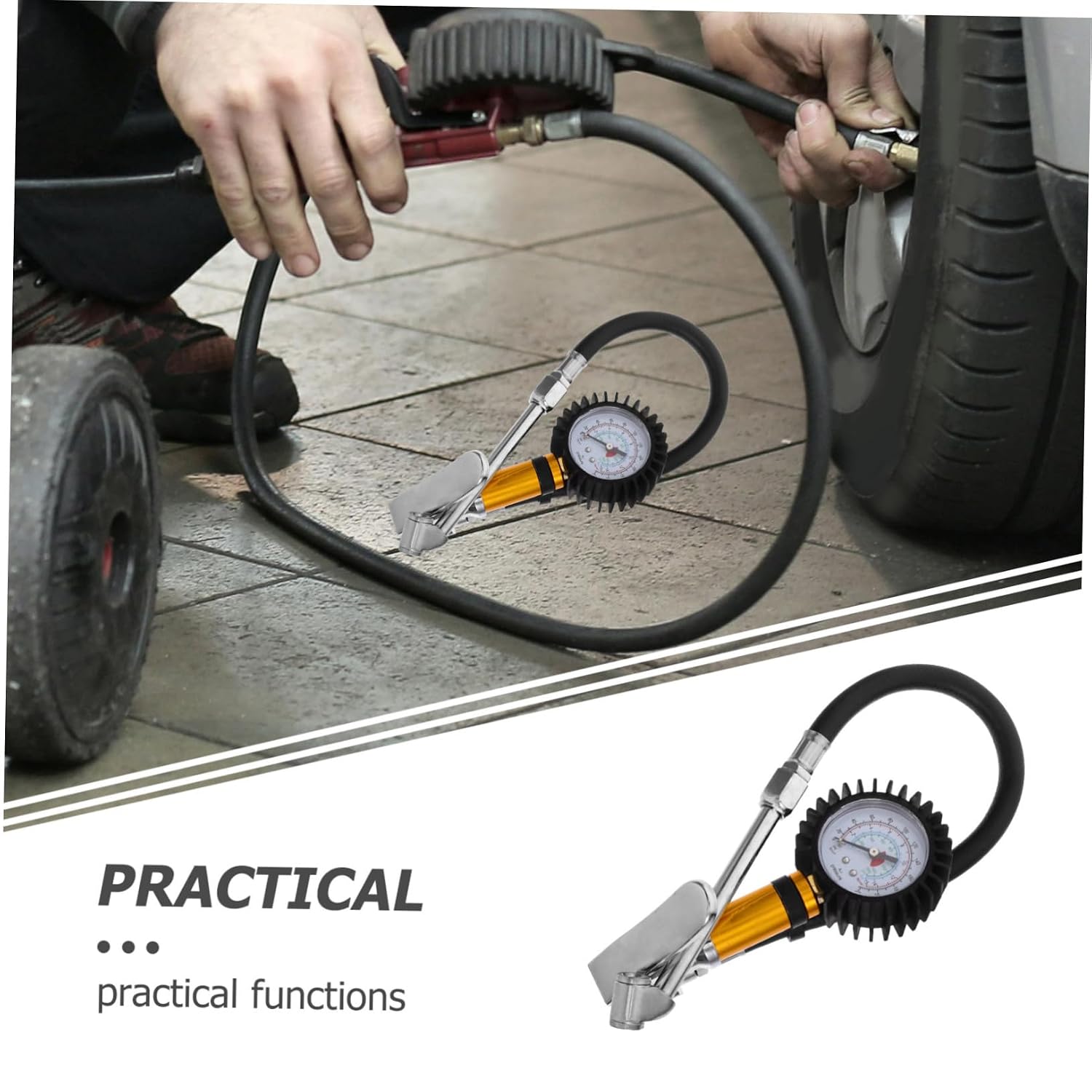 Digital Tire Pressure Gauge Compact and Lightweight Tire Pressure for Real Monitoring Portable Design for Cars and Vehicles