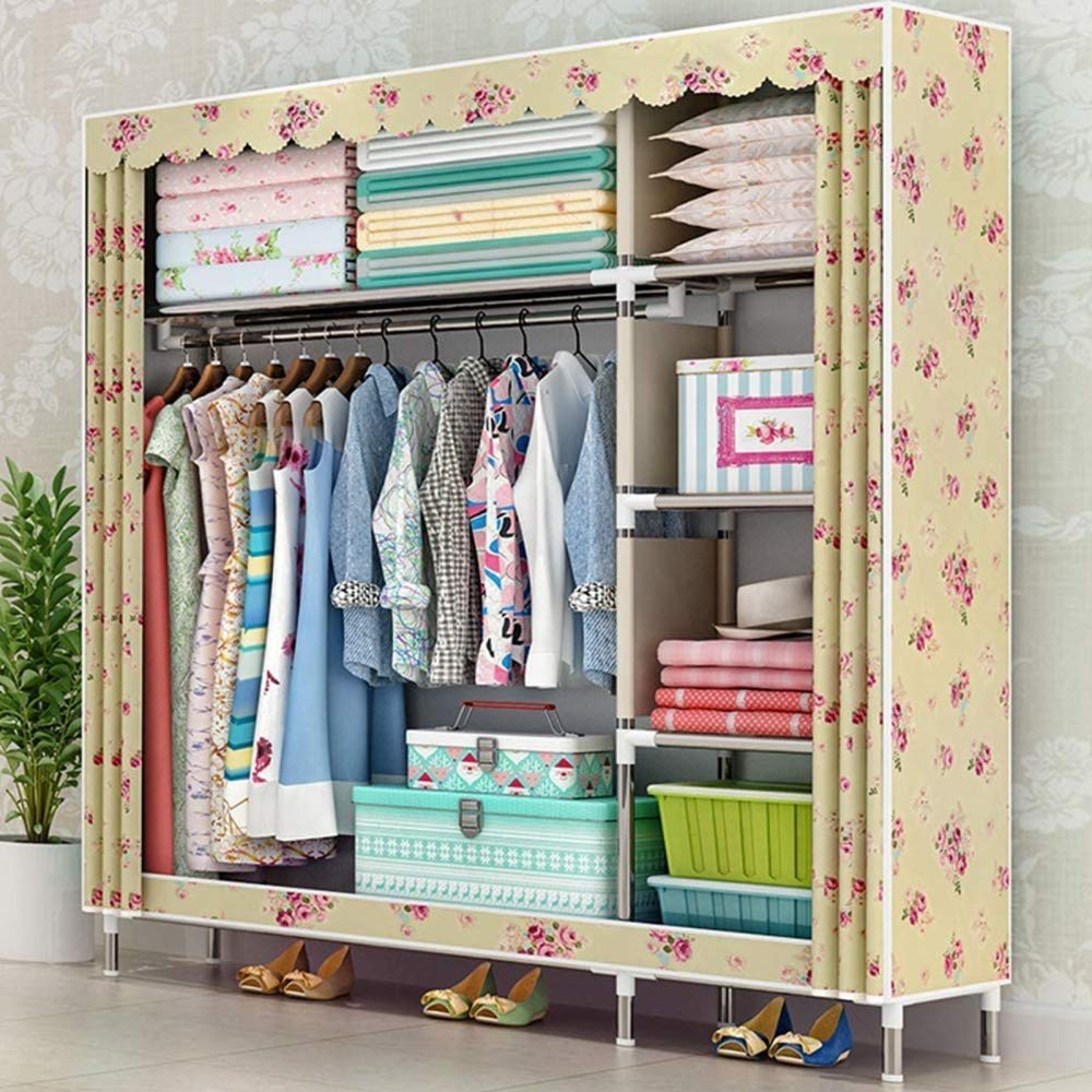 Armoires en tissu anti-poussière : penderie pliante pour ranger la maison