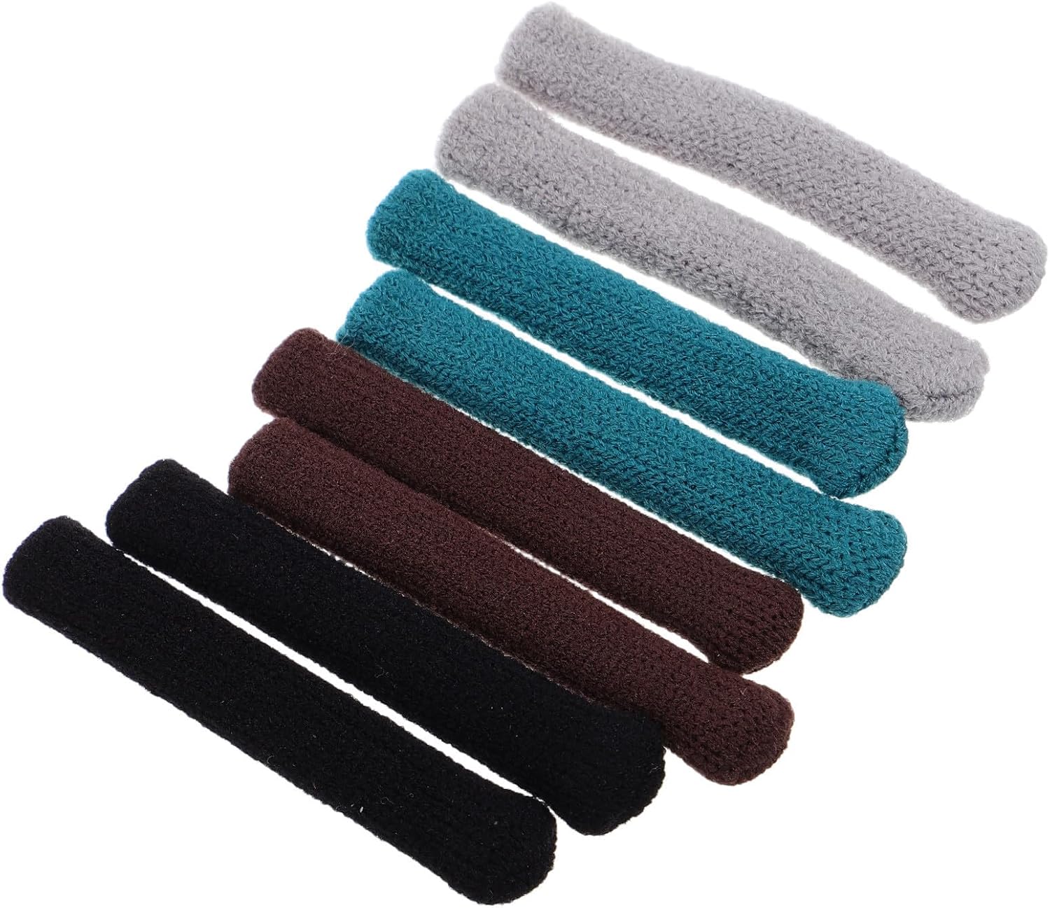 SOLUSTRE 4 Pairs Glasses Ear Cushions Soft Knitting Eyeglass Temple Tips Retainer with High Elasticity Comfortable Yarn Material for Eyewear and Sunglasses Anti-slip Protectors