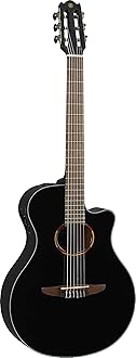NTX1 BL Cutaway Acoustic-Electric Nylon-String Classical Guitar, Black