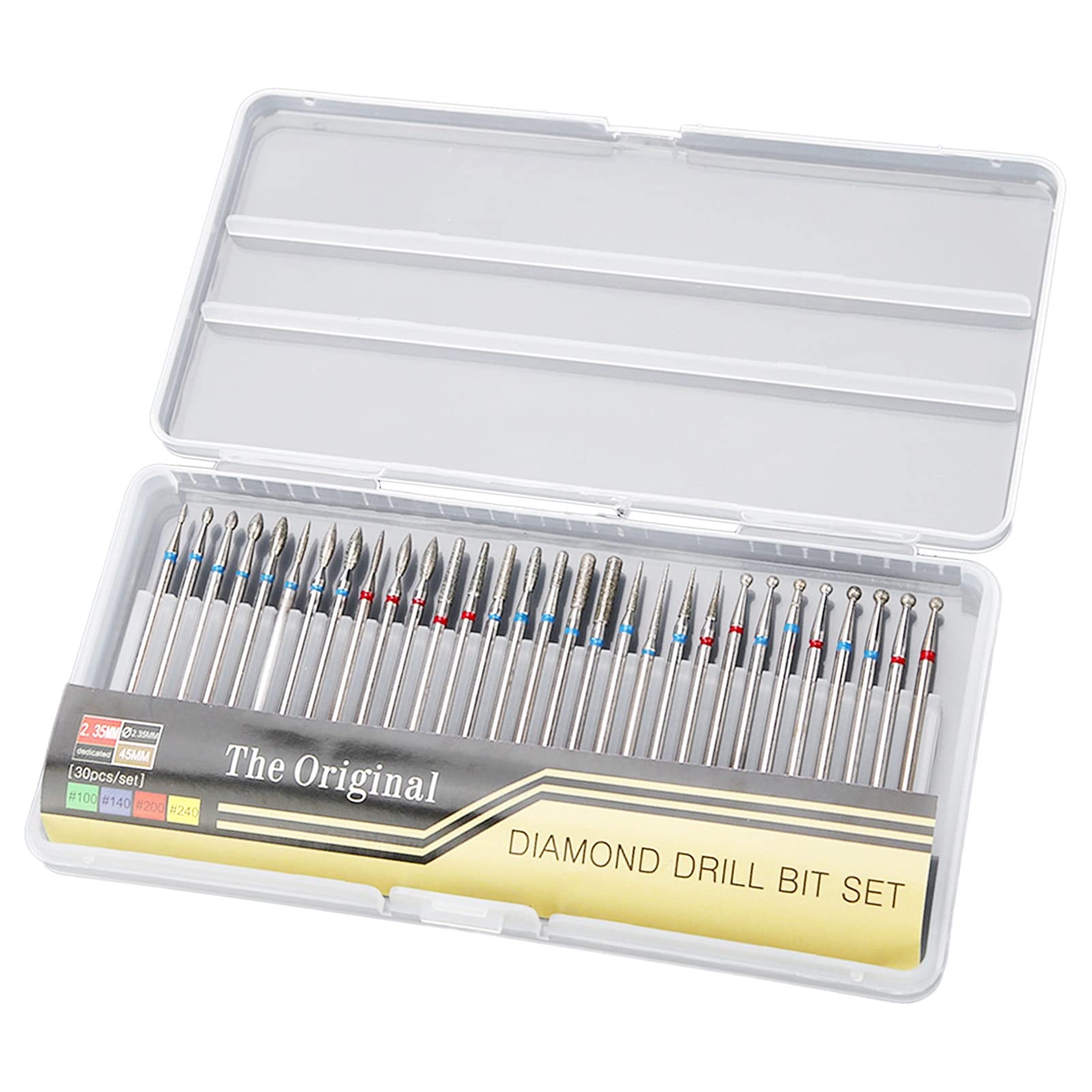 ANKROYU 30 Pcs Nail Drill Bits