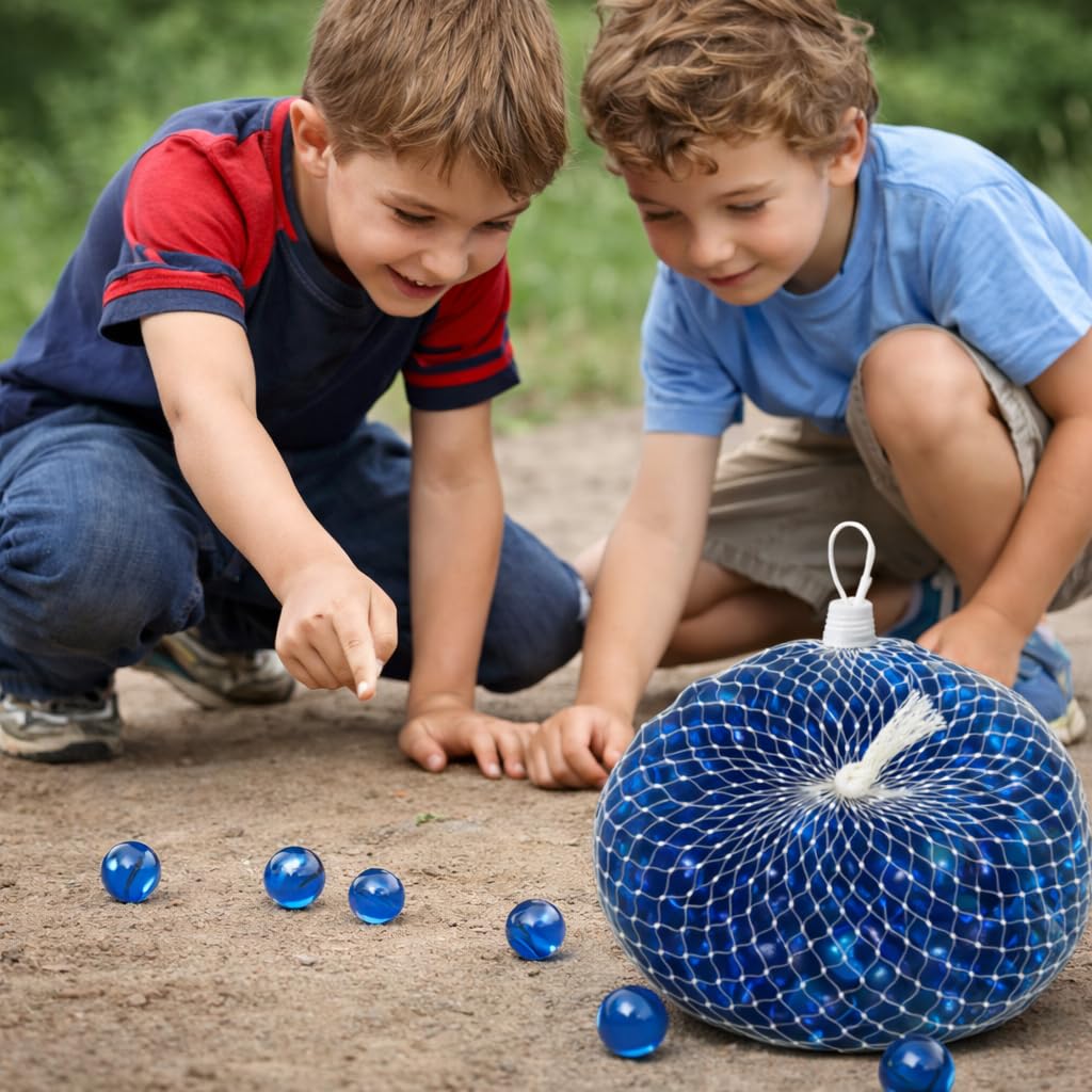 Colorful Glass Marbles Set - 50 Pcs for Kids & Decor -2 Colorful Glass Marbles Set - 50 Pcs for Kids & Decor -2