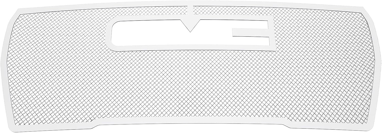 APS Premium Stainless Steel Chrome Mesh Grille Grill Insert Compatible with GMC Yukon 2021 2022 2023 2024 Main Upper N19-T66257G