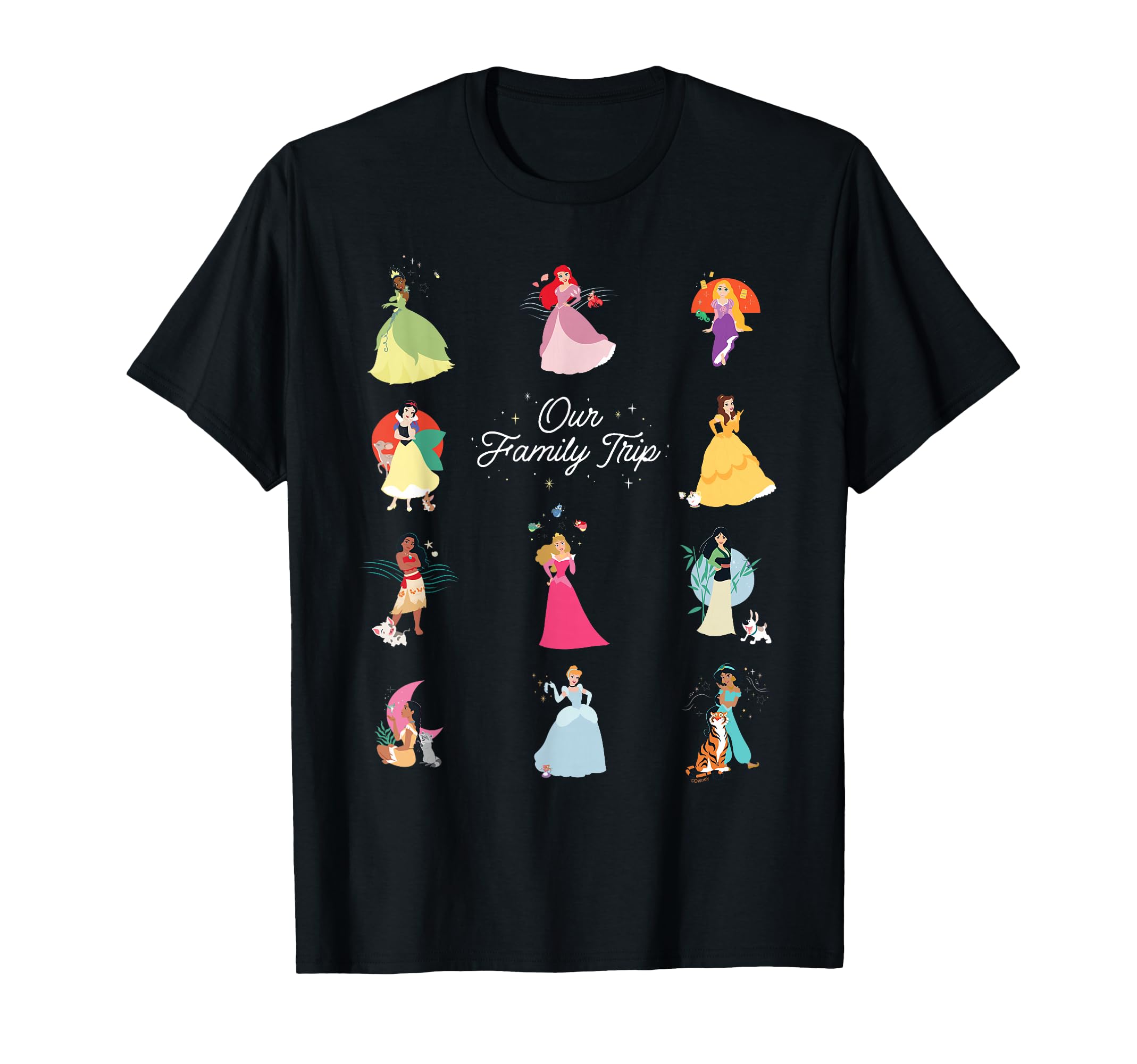 Disney Princess Our Family Trip Vacation Travel Holiday T-Shirt