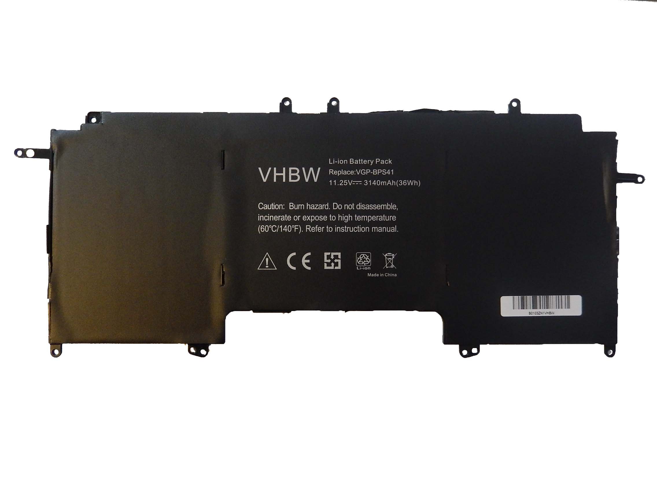 vhbw Bateria kompatybilna z Sony Vaio SVF13N2J4R, SVF13N2L2E, SVF13N2L2R Notebook (3140 mAh, 11,25 V, Li-Ion) - Chip informacyjny