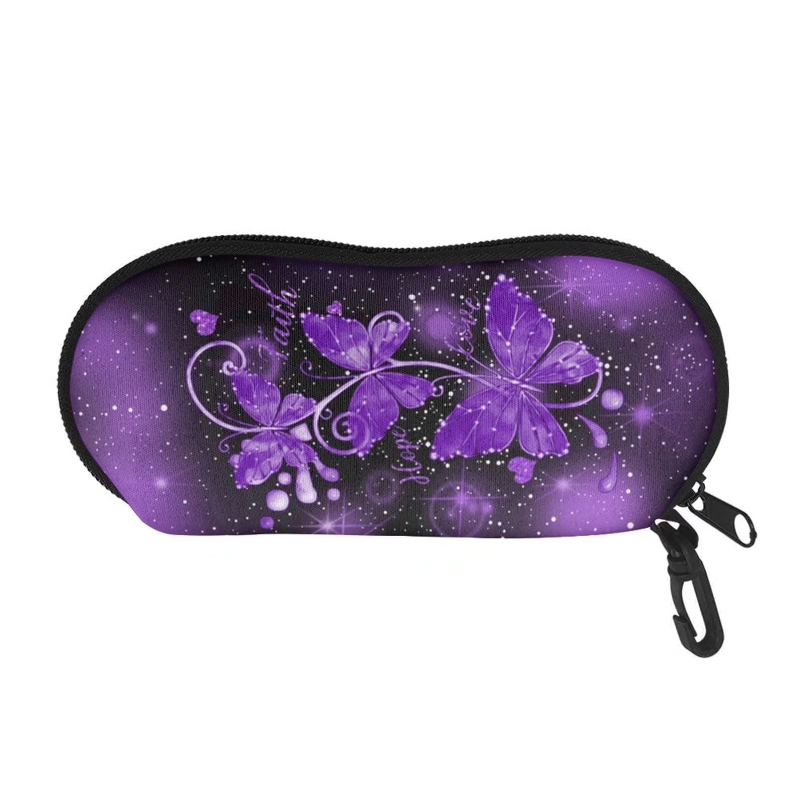 SEANATIVECaja de almacenamiento para gafas con cremallera, ultra ligera, funda rígida para gafas, unisex