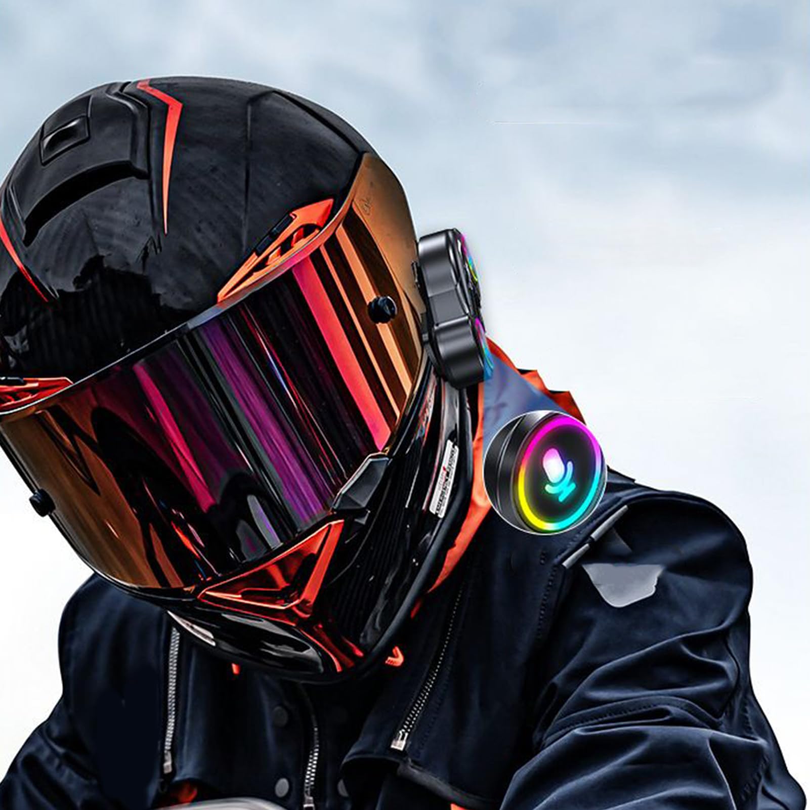 Casque de Moto sans Fil pour Casque | Écouteurs étanches 800 mAh | avec Suppression du Bruit pour Course, motoneige, vélo, Snowboard, Tourisme, trajets
