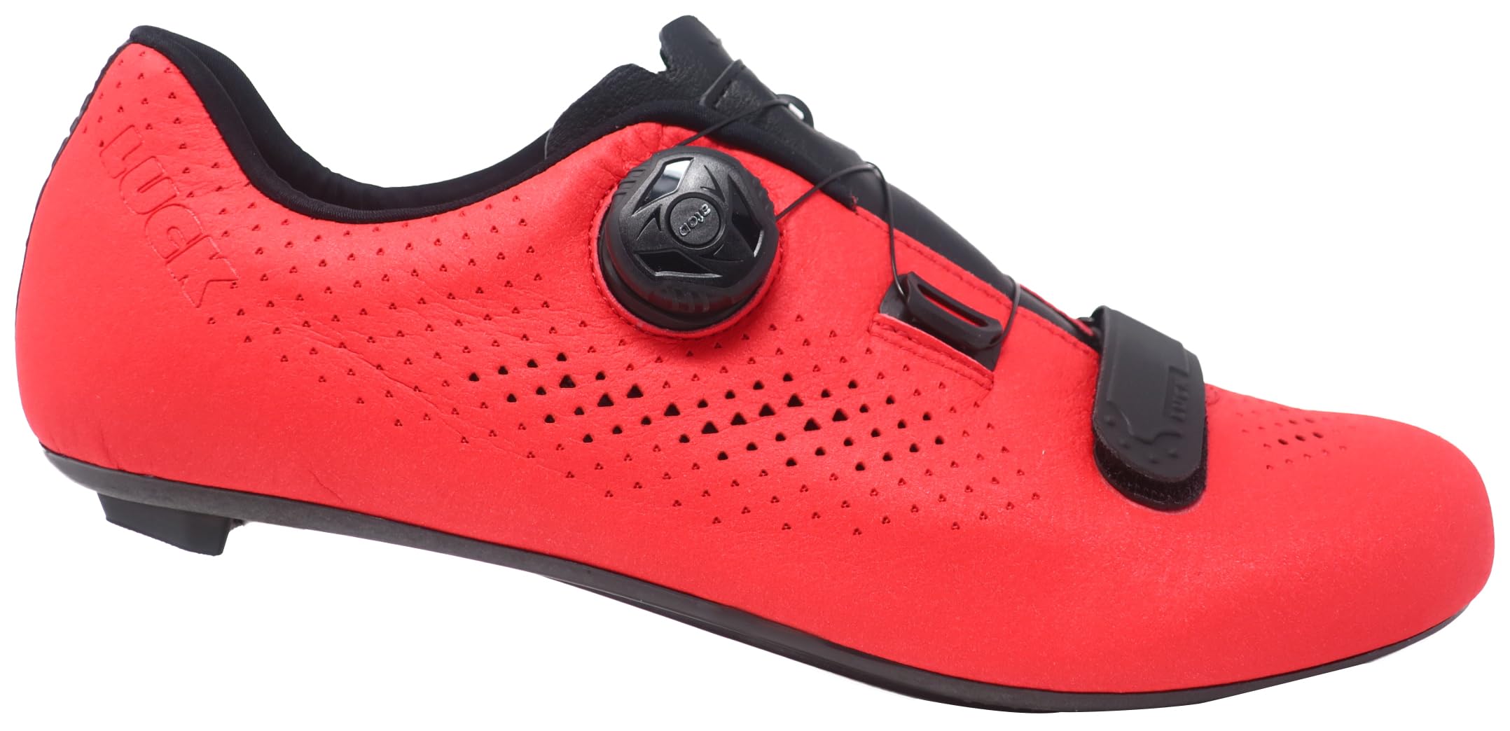 LUCK Flin Horma Ancha, Zapatillas de Ciclismo para Carretera, con Suela de Carbono y Cierre rotativo.