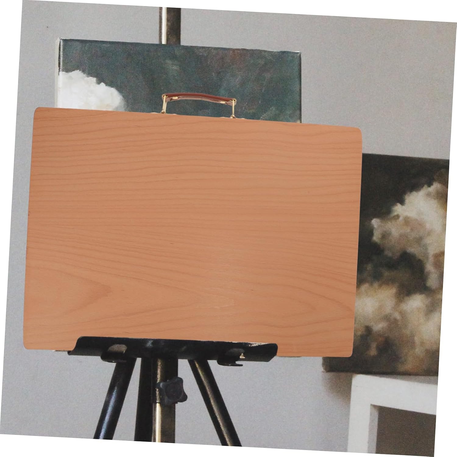 Wood Sketch Board Drawer Lightweight Portable Drawing Board for Outdoor Art for Students and Artists Convenient Travel Sketching Tool