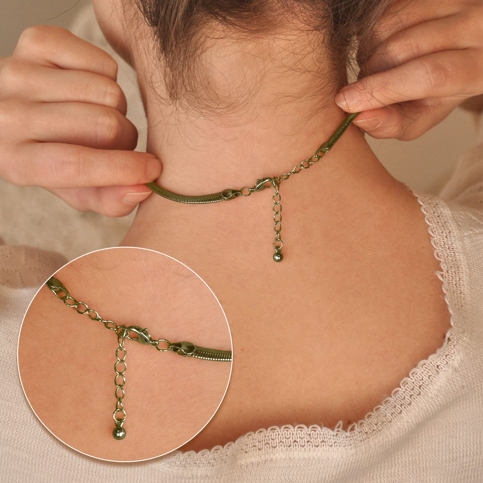 KINBOM 50 Karabinerverschlüsse + 120 Sprungringe Set In Bronze - Perfekt Für DIY Schmuck