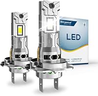 Sinoparcel H7 LED fényszóró izzó 6500K fehér 12V 35W 2db csomag 1
