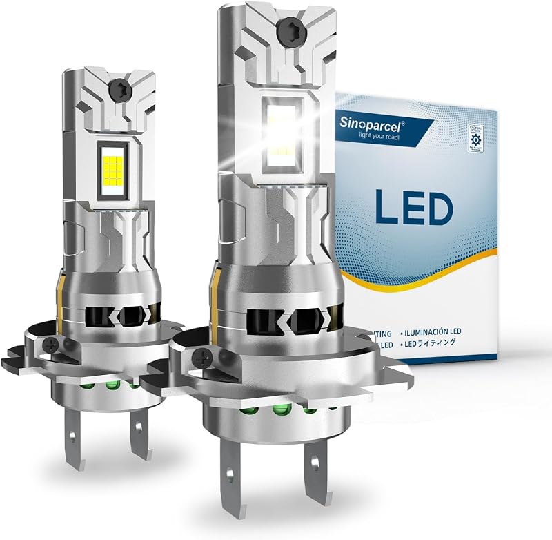 Sinoparcel H7 LED fényszóró izzó 6500K fehér 12V 35W 2db csomag