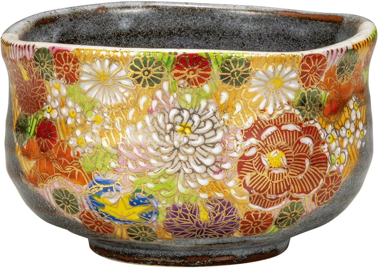 100%新品お得 ヤフオク! - 送料無料 九谷焼 抹茶碗 釉裏金彩 陶器 茶器