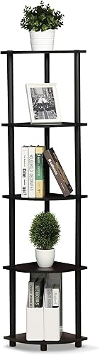 Miniatura 22 de Furinno Turn-N-Tube - Estantes de almacenamiento, estante para libros de 3 niveles, estante esquinero, estantes abiertos sin herramientas, para