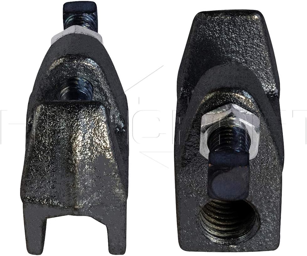 Highcraft DMCT-C34-5 Junior Beam Clamp- Wall Ceiling Mount Vertical Piping Support- Clamp for Copper, Steel, PVC Tubing, 3/4 in., Uncoated Steel (5 Pack)