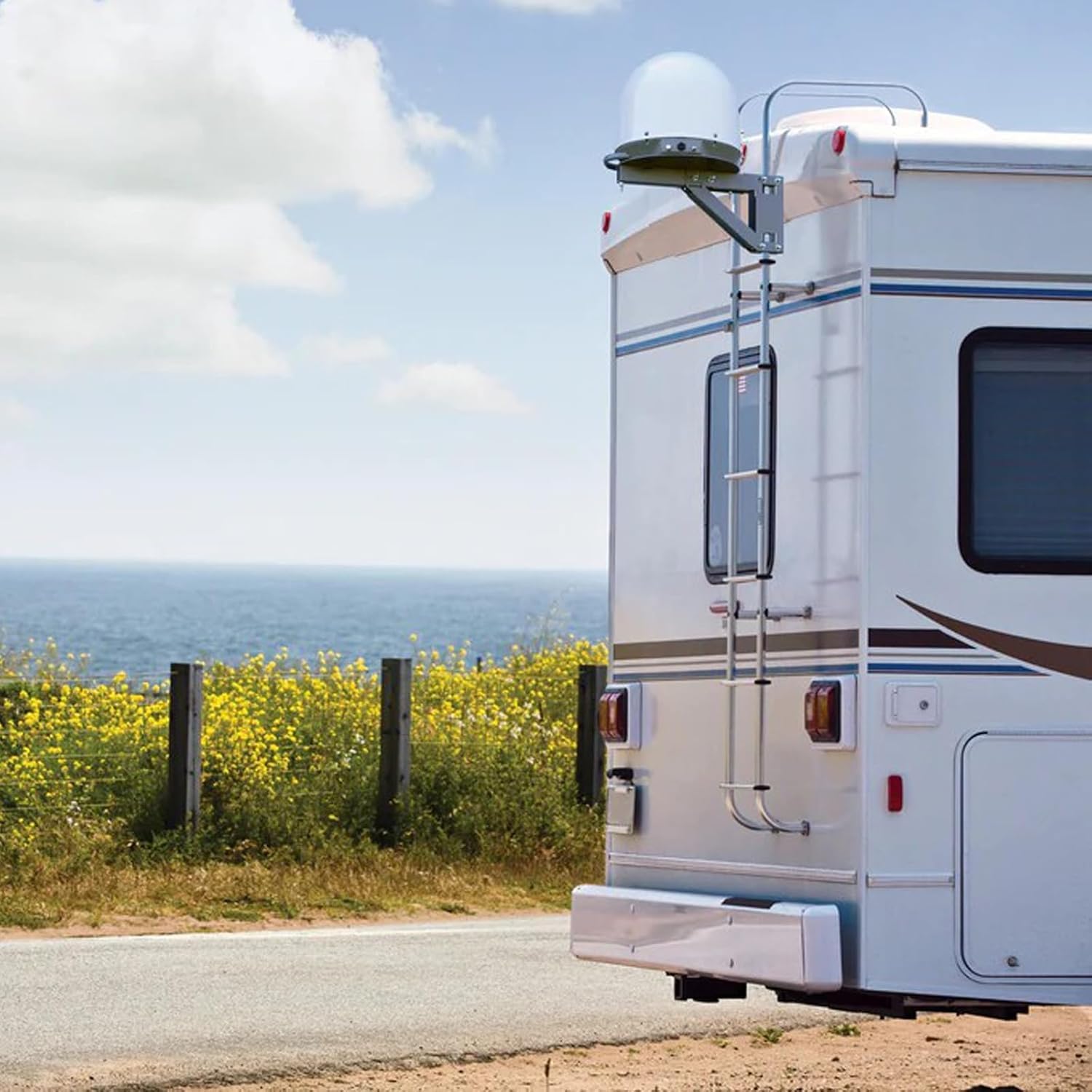 2 Ladder Rv Snapklik.com : Universal Exterior RV Ladder, 7.6FT-8.4FT Aluminum ...