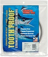 Vista 87 de AFW Alambre Líder Duro de Una Hebra de Acero Inoxidable a Prueba de Dientes - Brillante y Camuflaje para Tiburón, Barracuda, Caballa Real, Wahoo