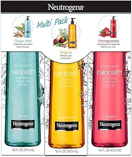 Neutrogena Rainbath Multi-Pack of 3, 1 Original Formula, 1 Pomegranate and 1 Ocean Mist, 16 fl oz bottles