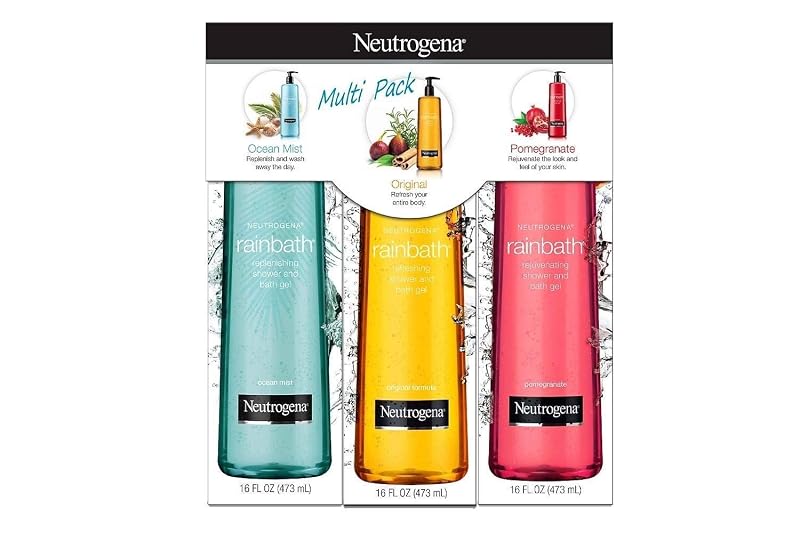 Sabonete líquido corporal Neutrogena Rainbath, pacote com 3 frascos de 473 mL