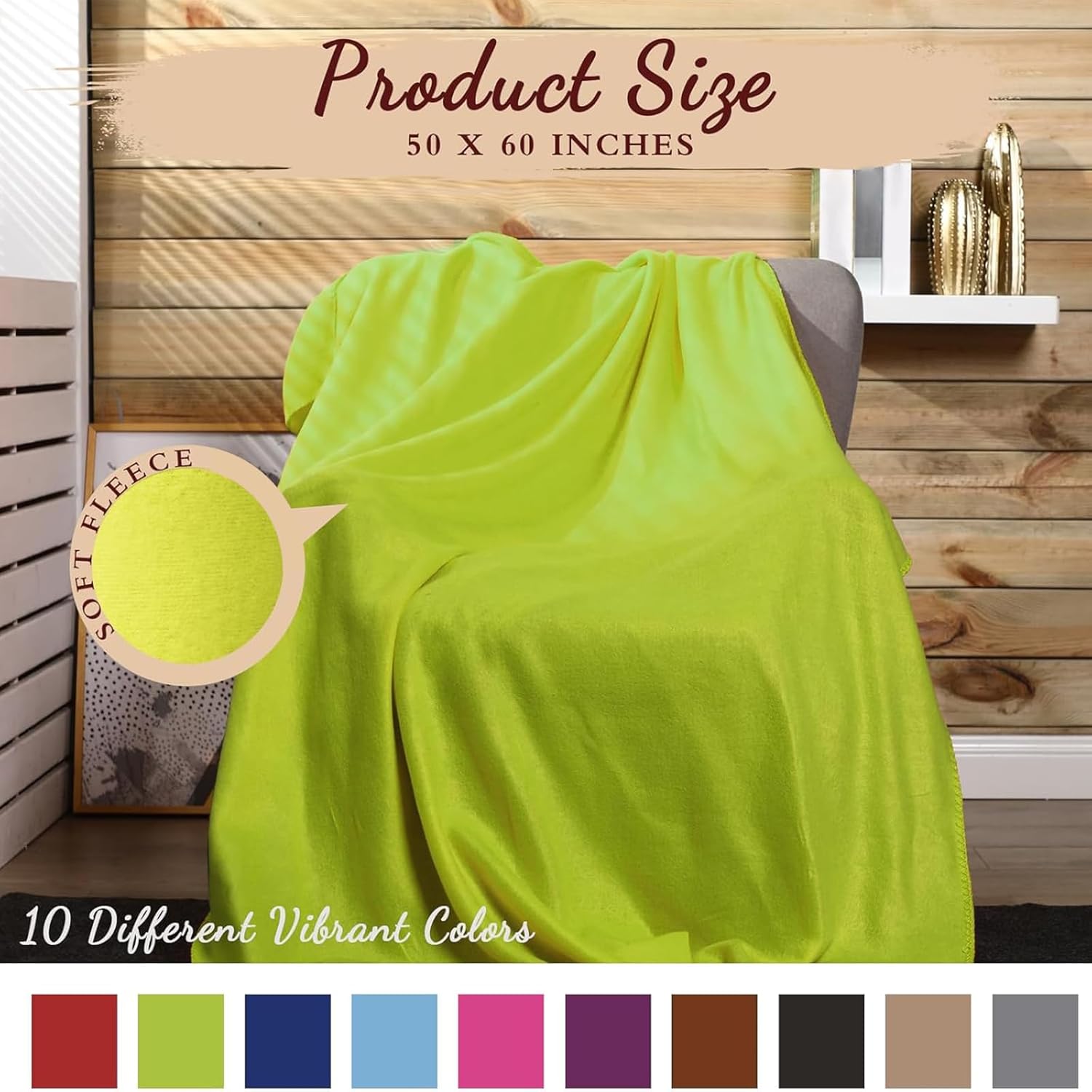 Kinlop 40 Packs Fleece Blanket Bulk 60 x 50 Inch Soft Lightweight Fleece Cozy Blanket Warm Throw Plush Pet Throw for Bed Couch Sofa Home Office Wedding Gifts Travel Camping(Chic Color,60 Packs) - Image 3