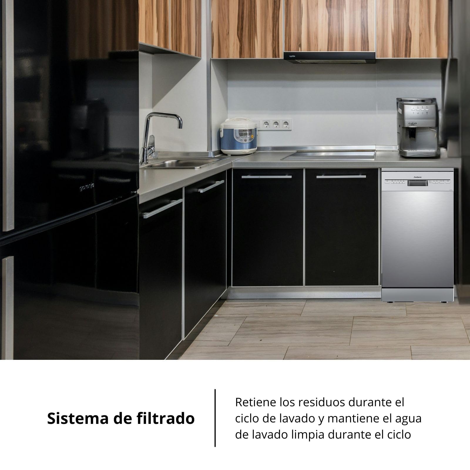 Corberó - Lavavajillas Plus 45 cm | CLVM403X | 10 Cubiertos, 5 Programas con 4 Temperaturas, Indicadores LED | Inicio Diferido, Función Inicio-Pausa | 49 Db | Inox — view 9