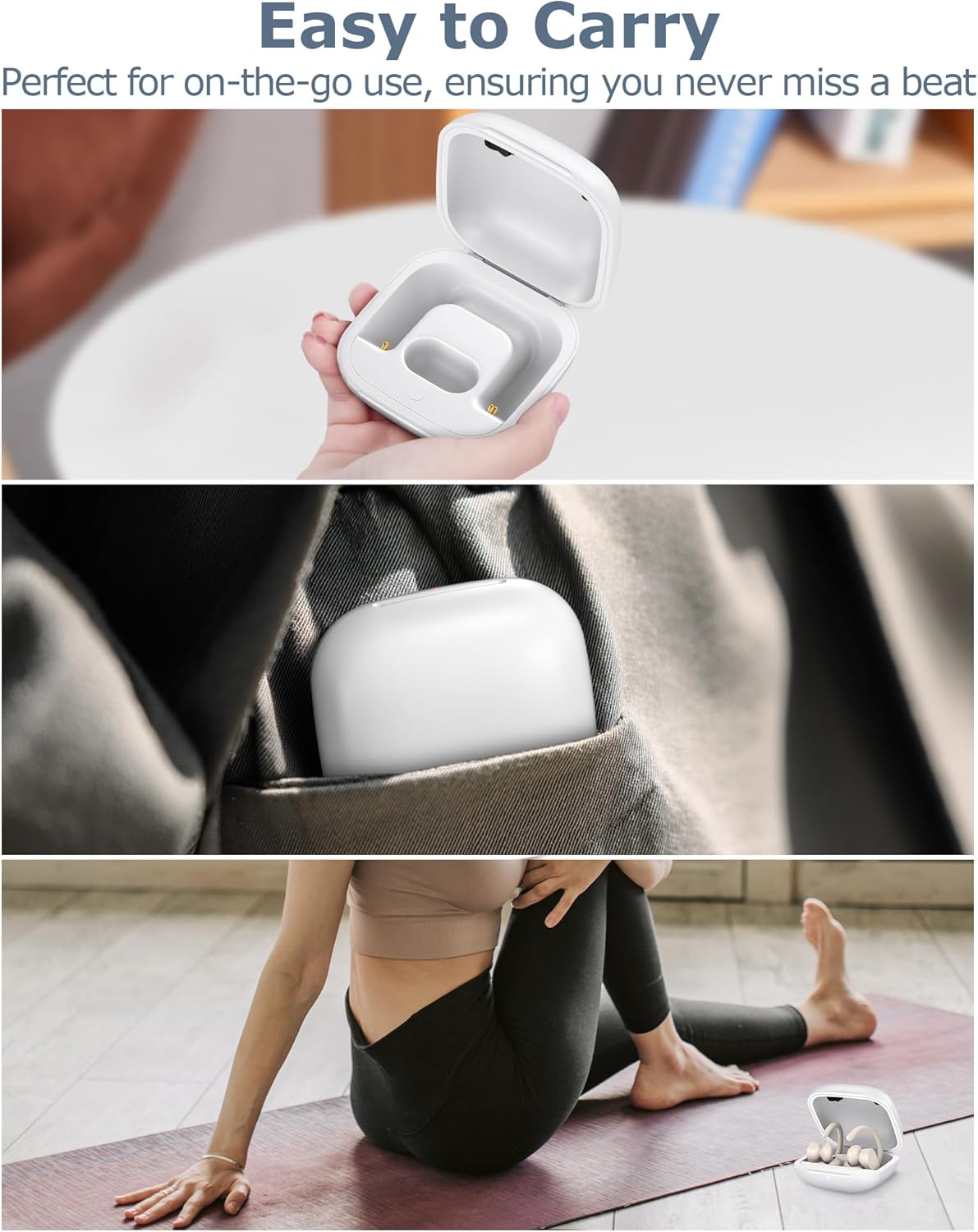 Charging Case Replacement Compatible with Powerbeats Pro - 700mAh Battery Portable Earbuds Charger Case with Bluetooth Pairing (White) - Image 8