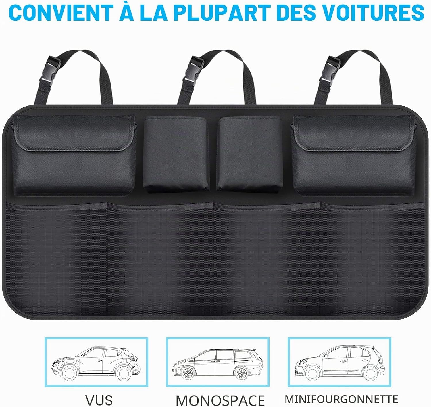 Organizador Maletero Coche para Seat Alhambra II (7N)