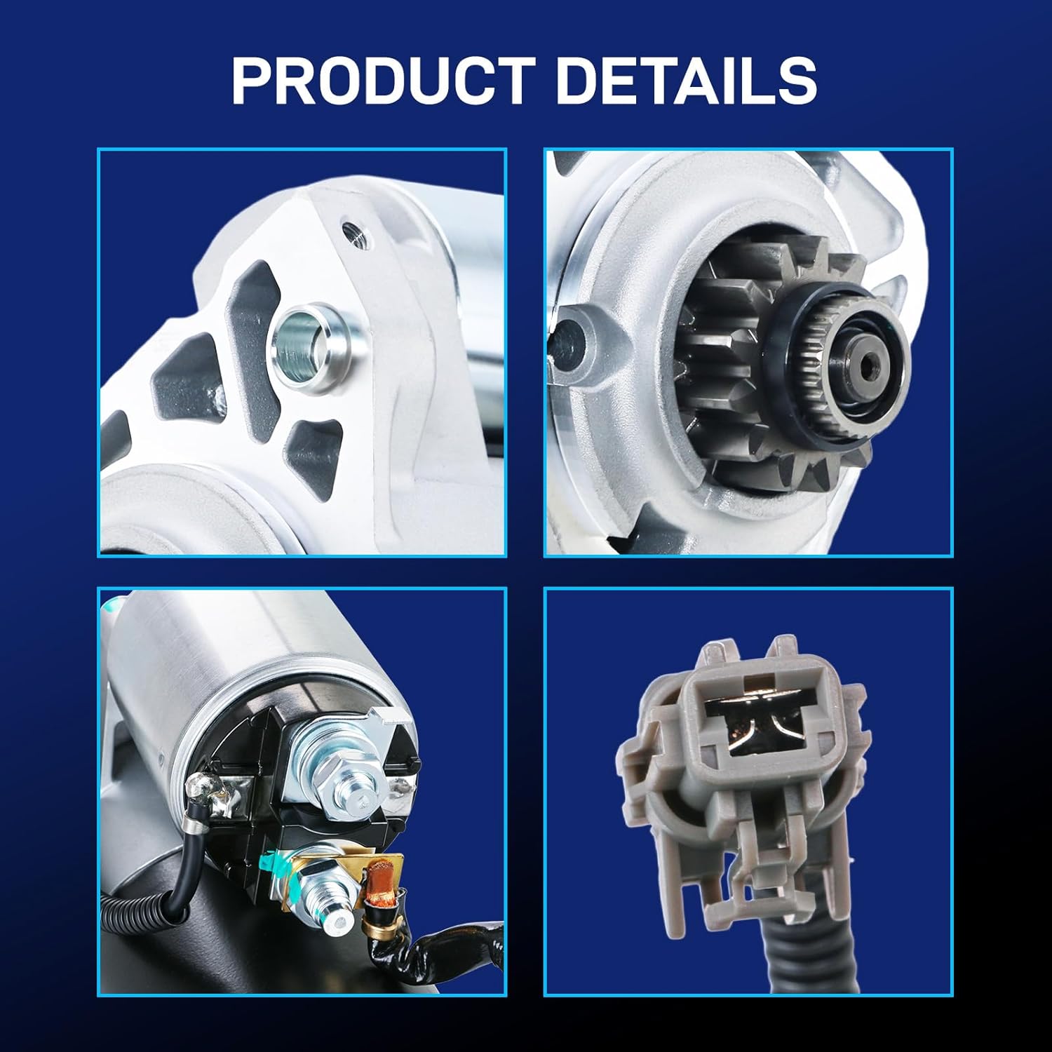 New Starter Compatible with 2005-2014 Nissan Frontier, 2005-2014 Nissan Xterra, 2005-2012 Pathfinder, 2009 2010 2011 2012 Suzuki Equator, 4.0L 12V 1.8KW 17942N 23300EA200 31100-82Z10 SMT0260