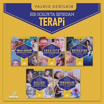 Terapi Seti 5 Kitap Bir Arada - Dikkat Ekiskli i - Anksiyete - Depresyon - Disleksi - Yorgunluk
