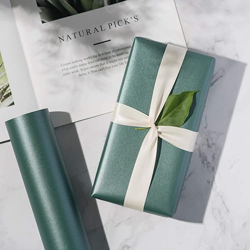 Vista 85 de RUSPEPA Papel de regalo negro mate, color liso perlado, papel lustre perfecto para bodas, cumpleaños, Navidad, baby shower, 17 pulgadas x 32.8 pies